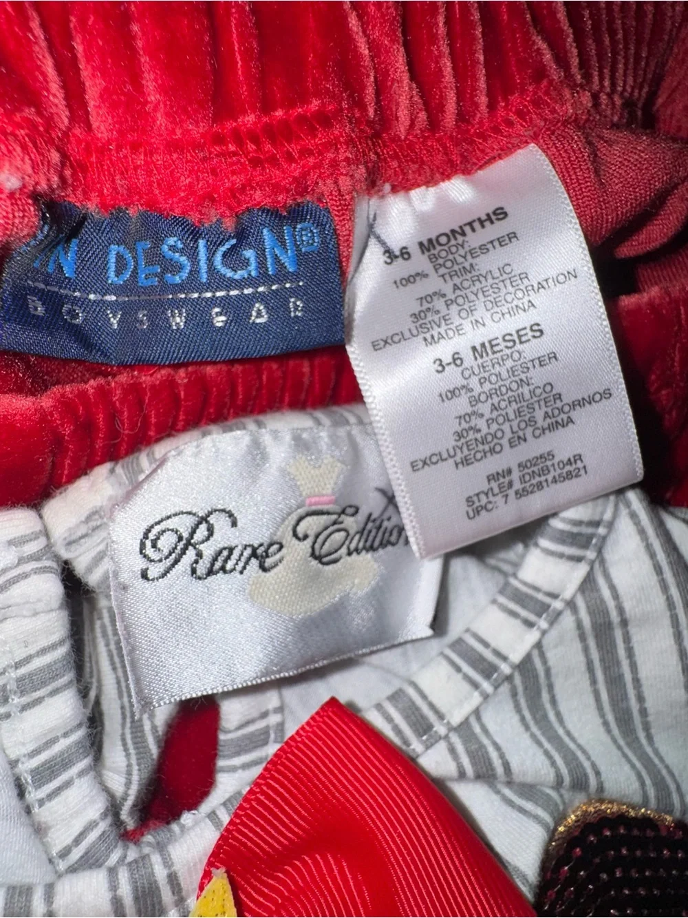 Rare Editions Red and White Santa Stripe Holiday Set